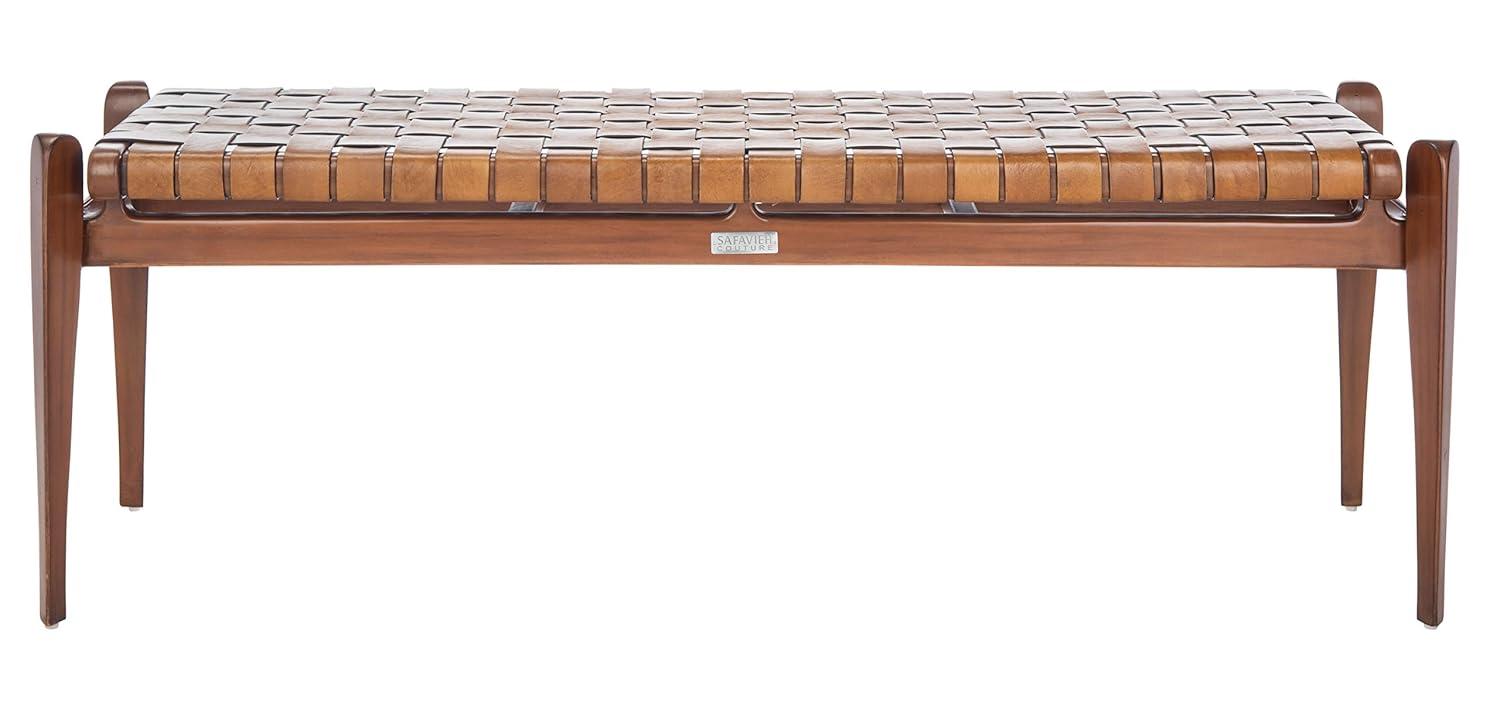 Kenan Genuine Leather Bench