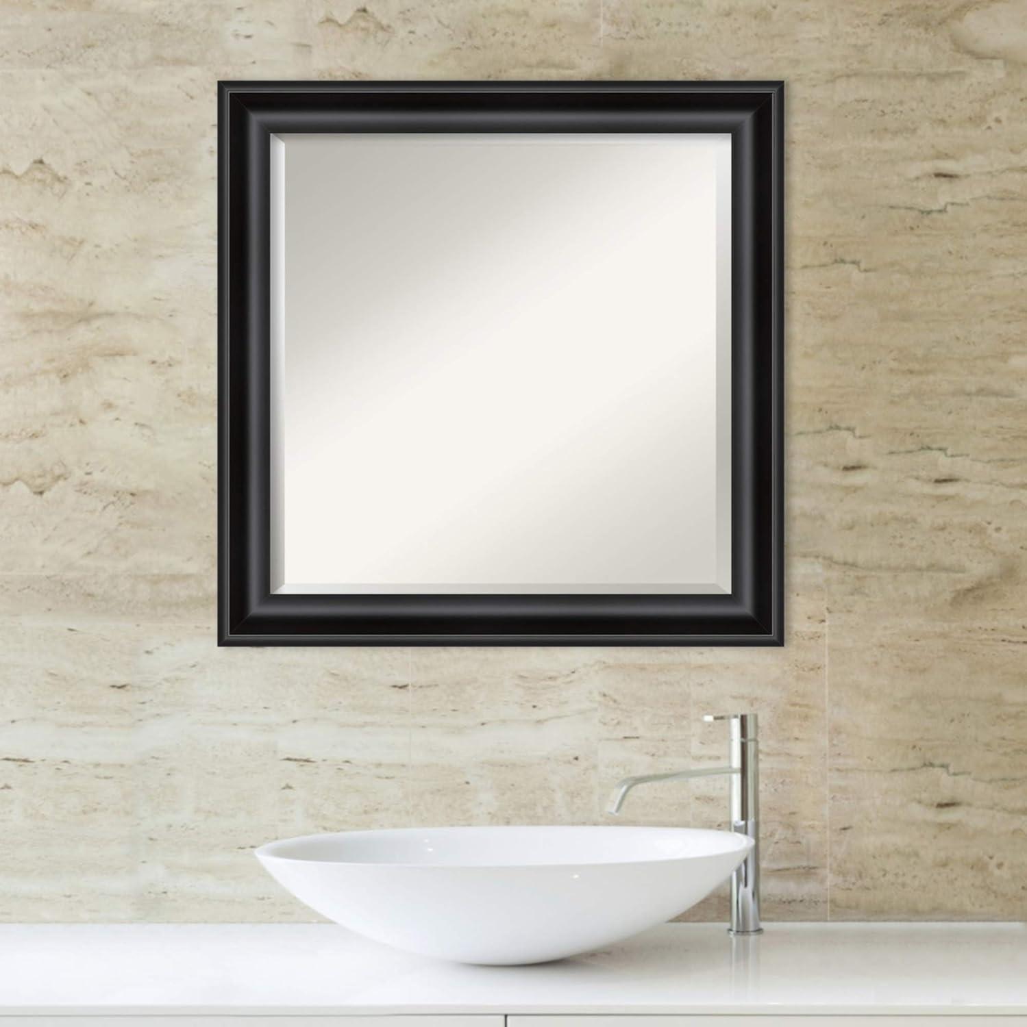 Amanti Art Dsw4593561 23-7/8" Square Beveled Polystyrene Framed Wall Mounted Bathroom