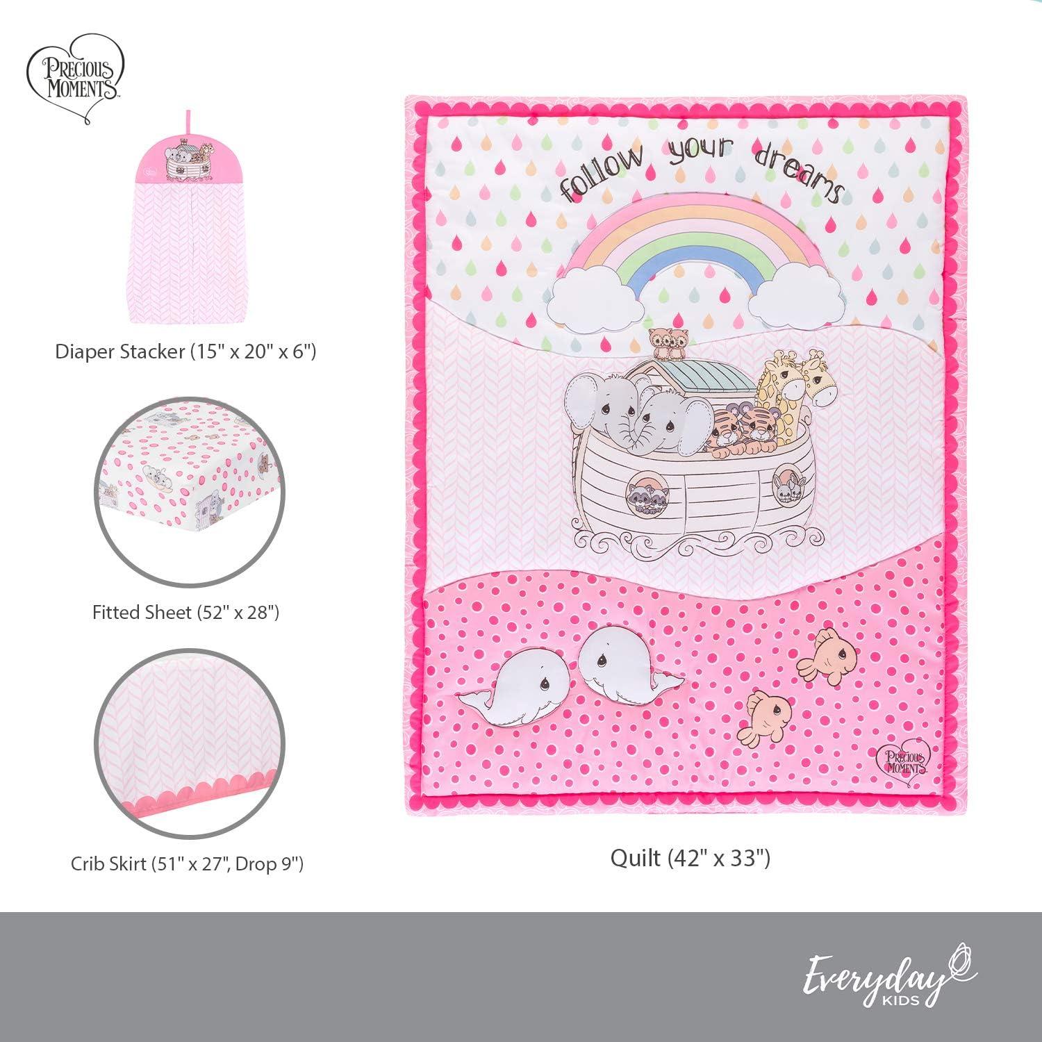 Precious Moments Girls 4 Pc Crib Bedding Set