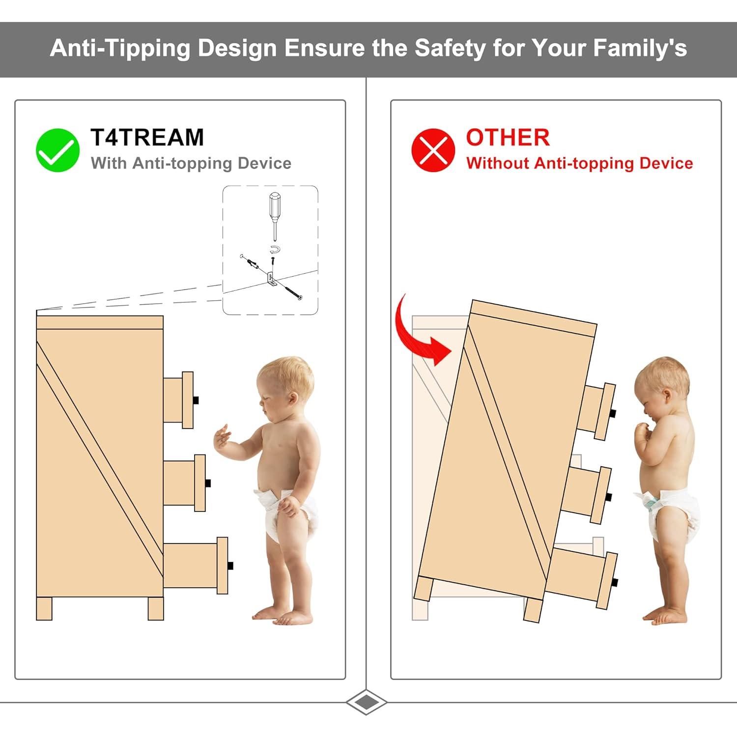 Farmhouse 6-Drawer Dresser - Rustic Dark Oak Storage, 54"L x 16"D x 31"H, Barn Door Style, Antique Brass Knobs, Wide Chest Organizer for Bedroom/Living Room