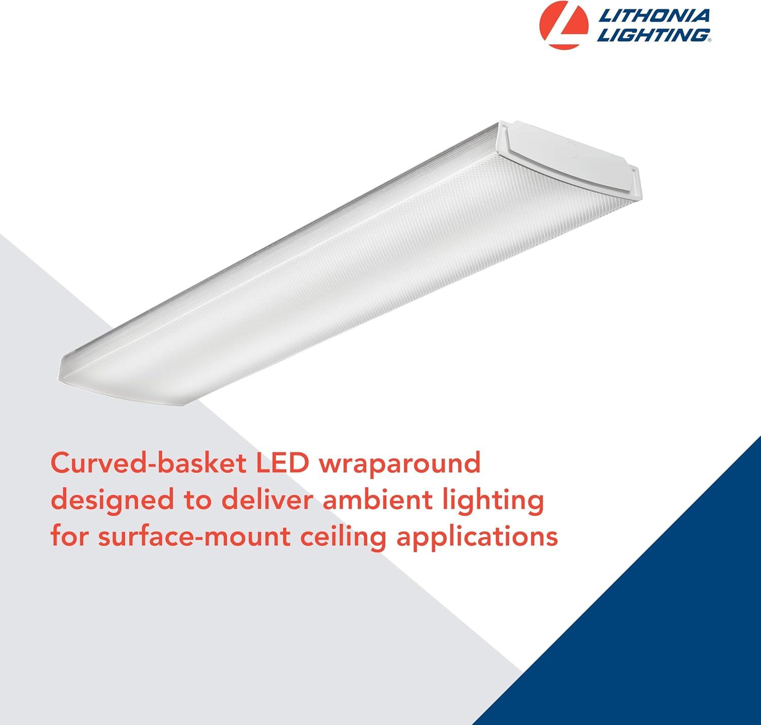 Bright White 4-Ft Energy Star LED Wraparound Light Fixture