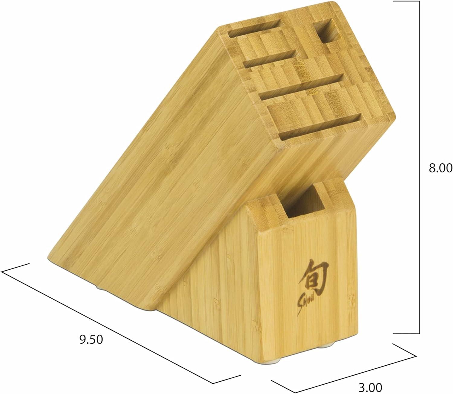 Shun 6-Slot Slimline Bamboo Knife Block Holder