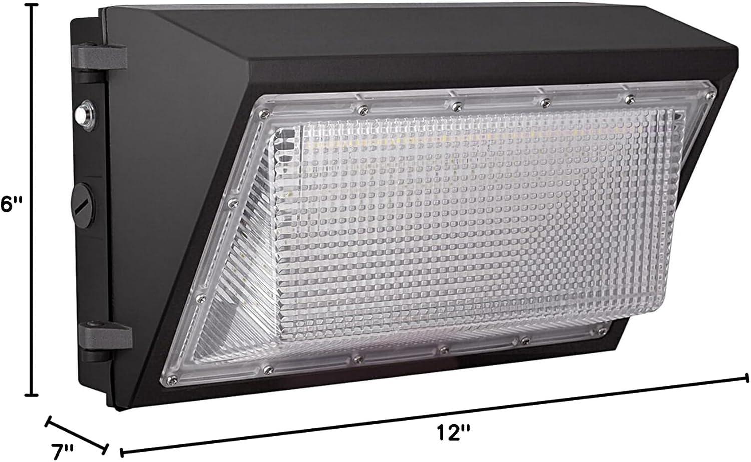 Black LED Wall Pack Light with Photocell Sensor