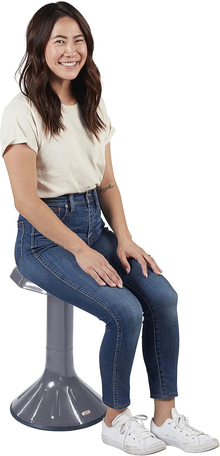 ECR4Kids ACE Active Core Engagement Wobble Stool, 20-Inch Seat Height, Grey, 1