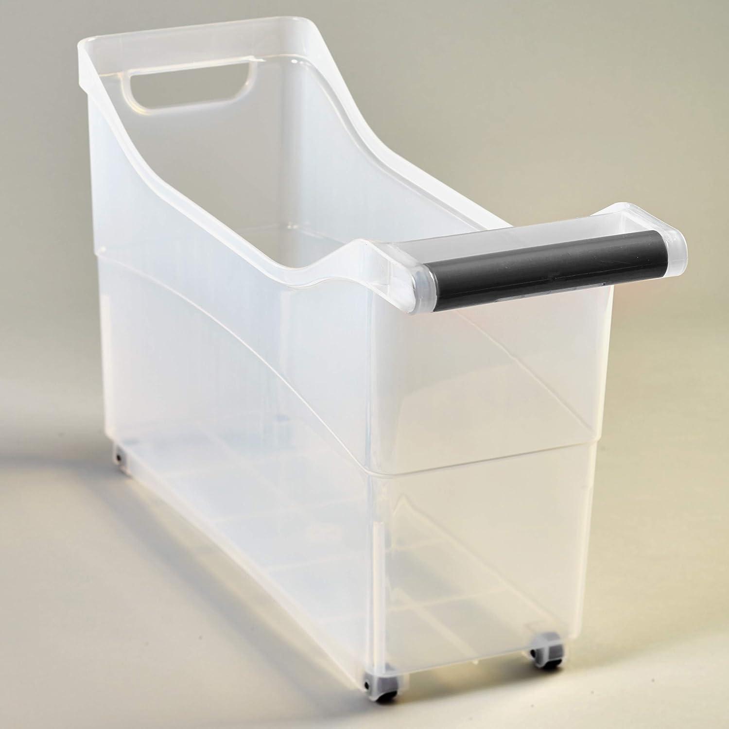 The Lakeside Collection Rolling Storage Bin with Wheels on the Bottom