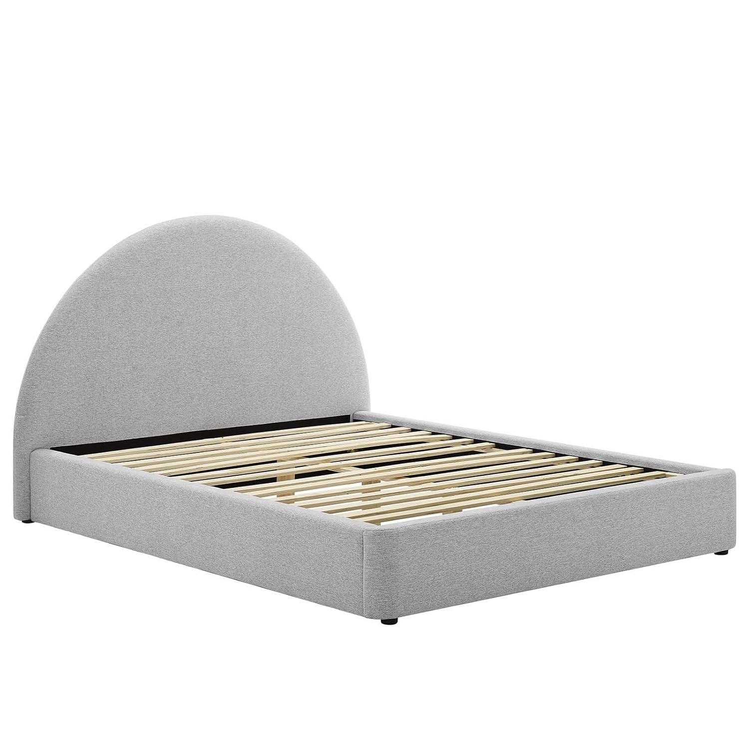 Modway Resort Performance Velvet Arched Round Platform Bed