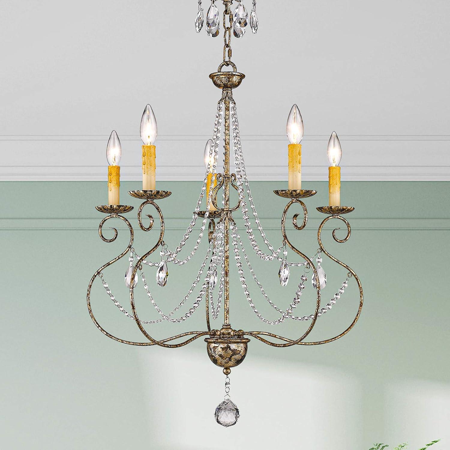 Livex Lighting - Isabella - 5 Light Chandelier in French Country Style - 24