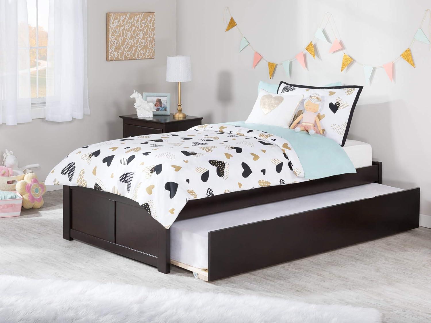 Solid Wood Platform Storage Bed