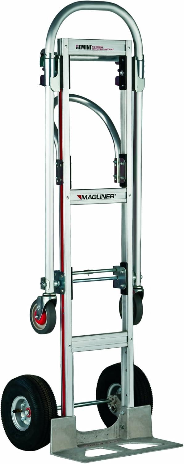 Gemini Senior Convertible Aluminum Hand Truck with Retractable Handle