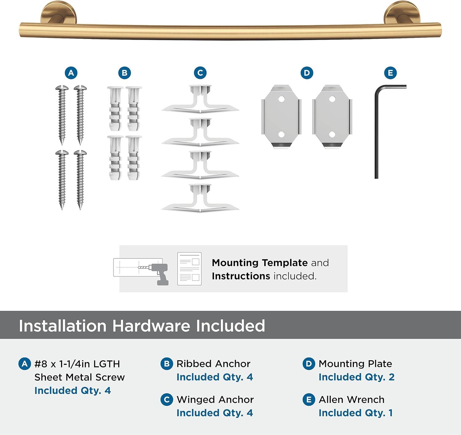 Arrondi™ Wall Mounted Towel Bar