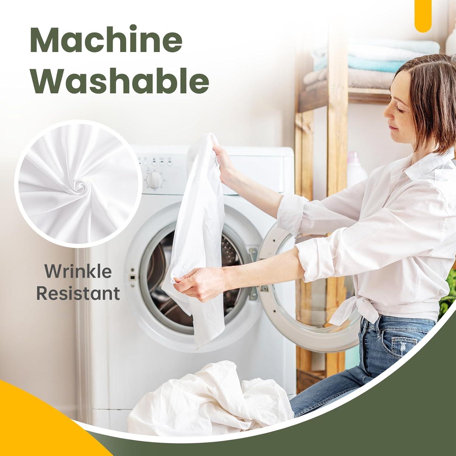 Waterproof Pillow Protectors with Zipper King Size - 2 Pack Waterproof Zippered Pillowcases Encasement, Breathable Protective Pillow Covers 20 x 38 Inches