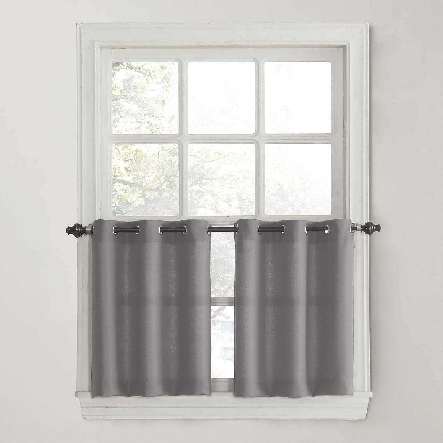 No. 918 Montego Window Curtain Valance/Kitchen Curtains, Set of 2, 56" x 24"