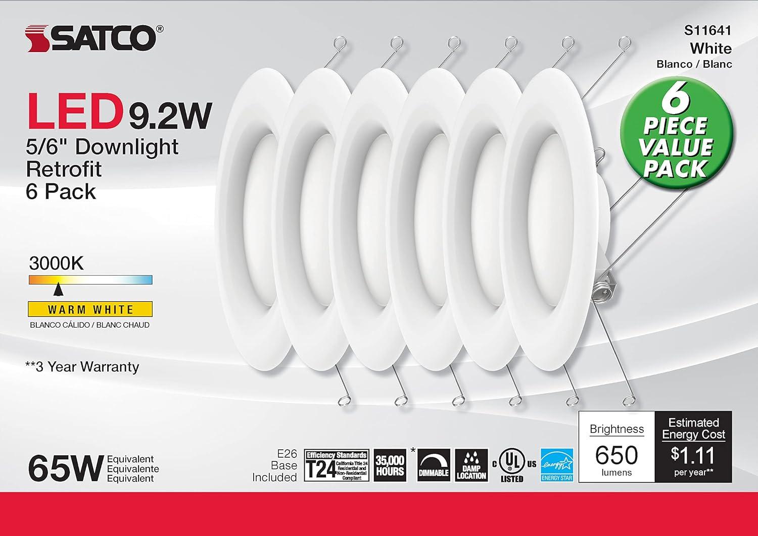 5'' Dimmable LED Retrofit Recessed Lighting Kit