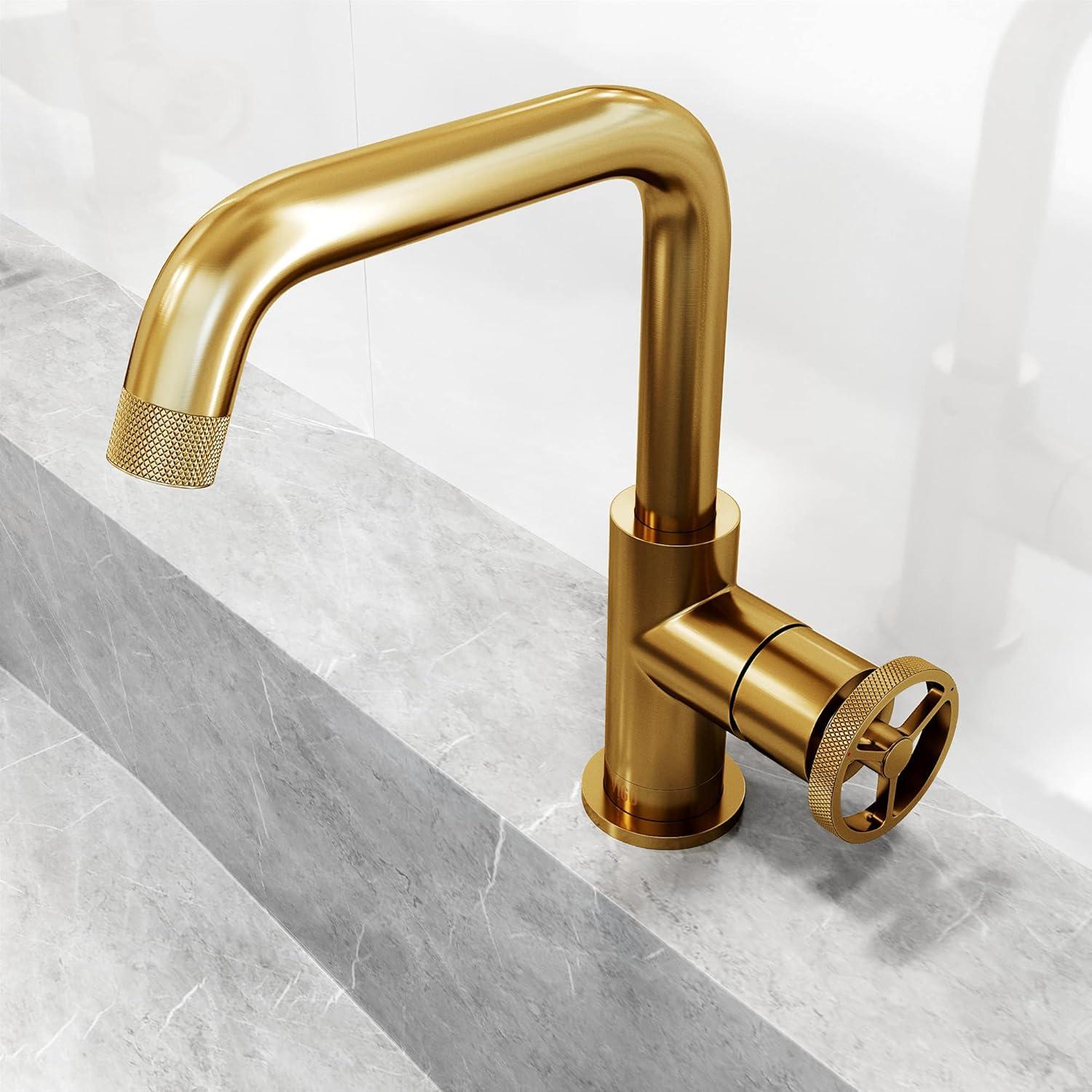 VIGO Cass 9" H Single Handle Single Hole Bathroom Faucet VG01047MG