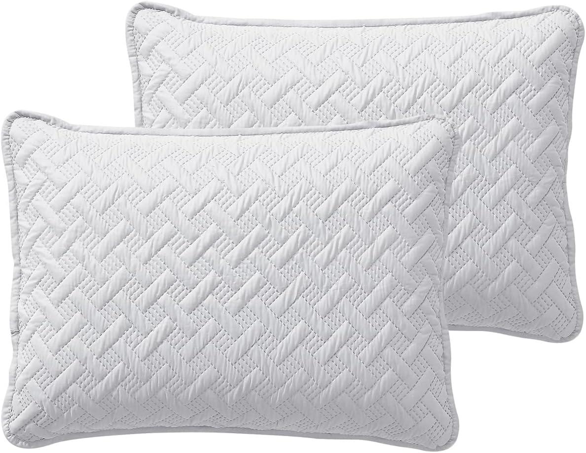 Nina Embossed Basketweave Quilt Set