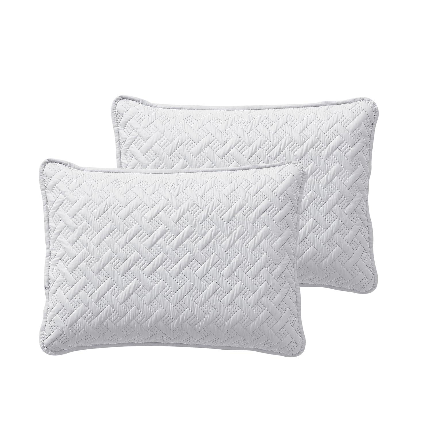 Nina Embossed Basketweave Quilt Set