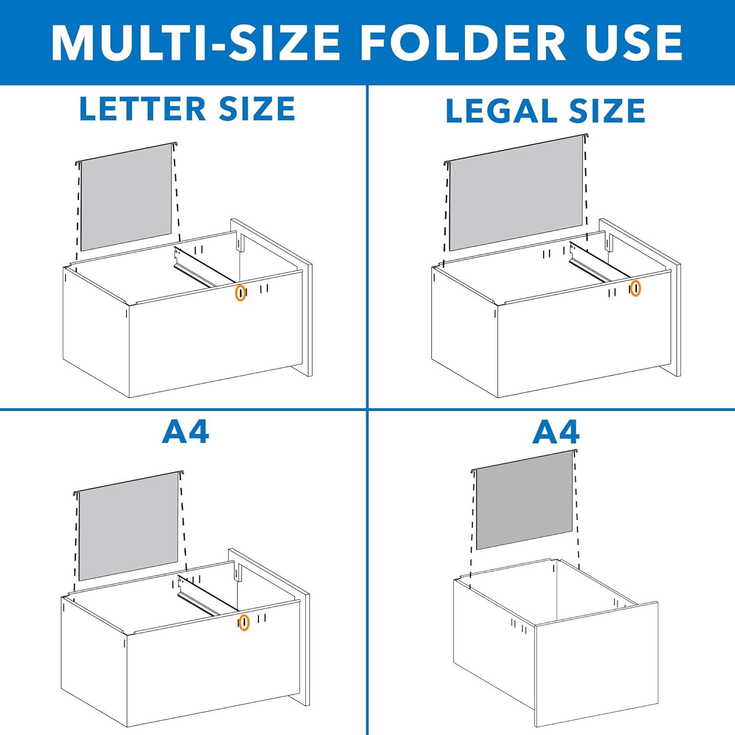 Mount-It! Mobile Vertical File Cabinet with Three Drawers | Under Desk Rolling Storage