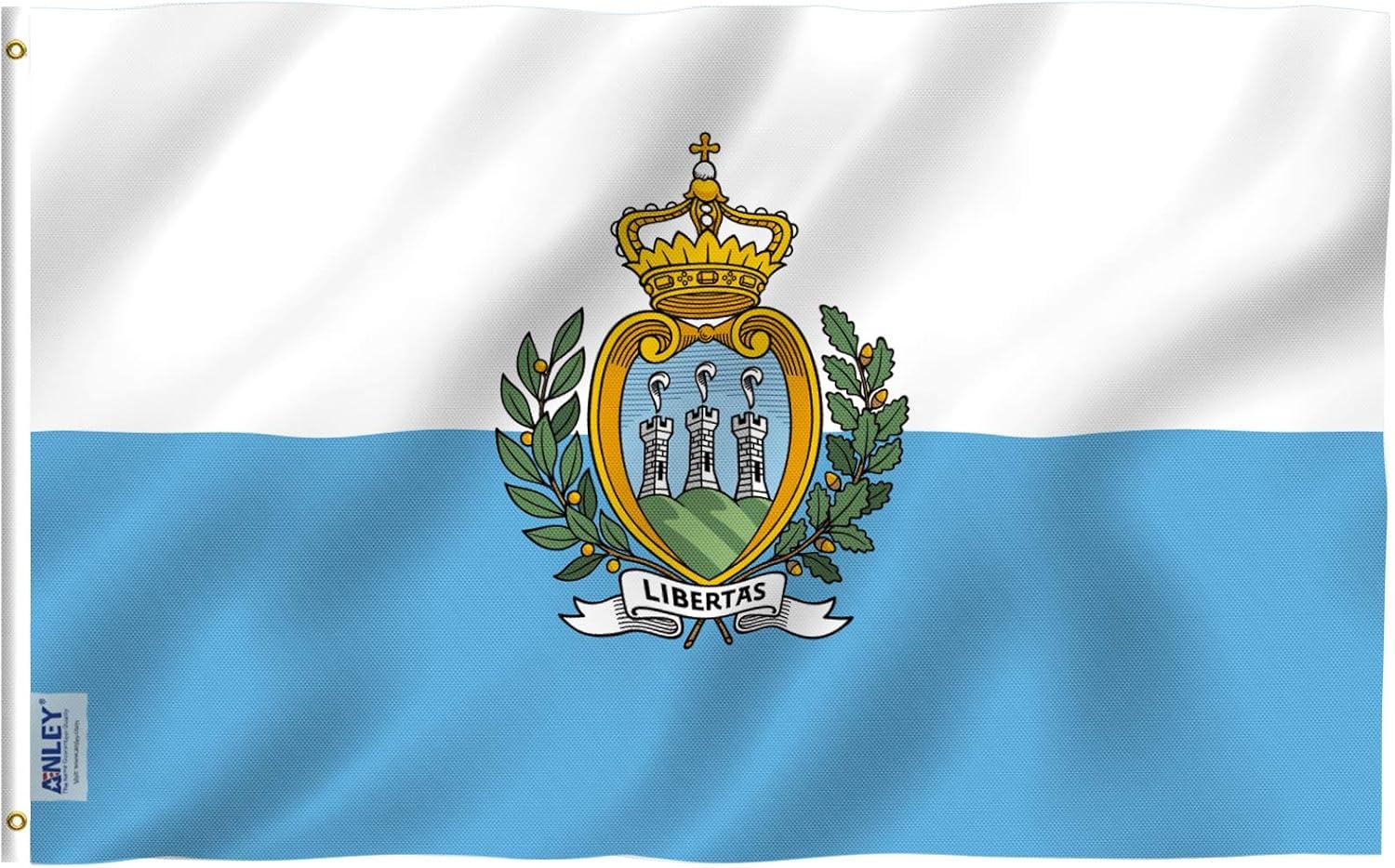 Anley Fly Brisa 3x5 Pies Bandera San Marino - Banderas Sammarinese