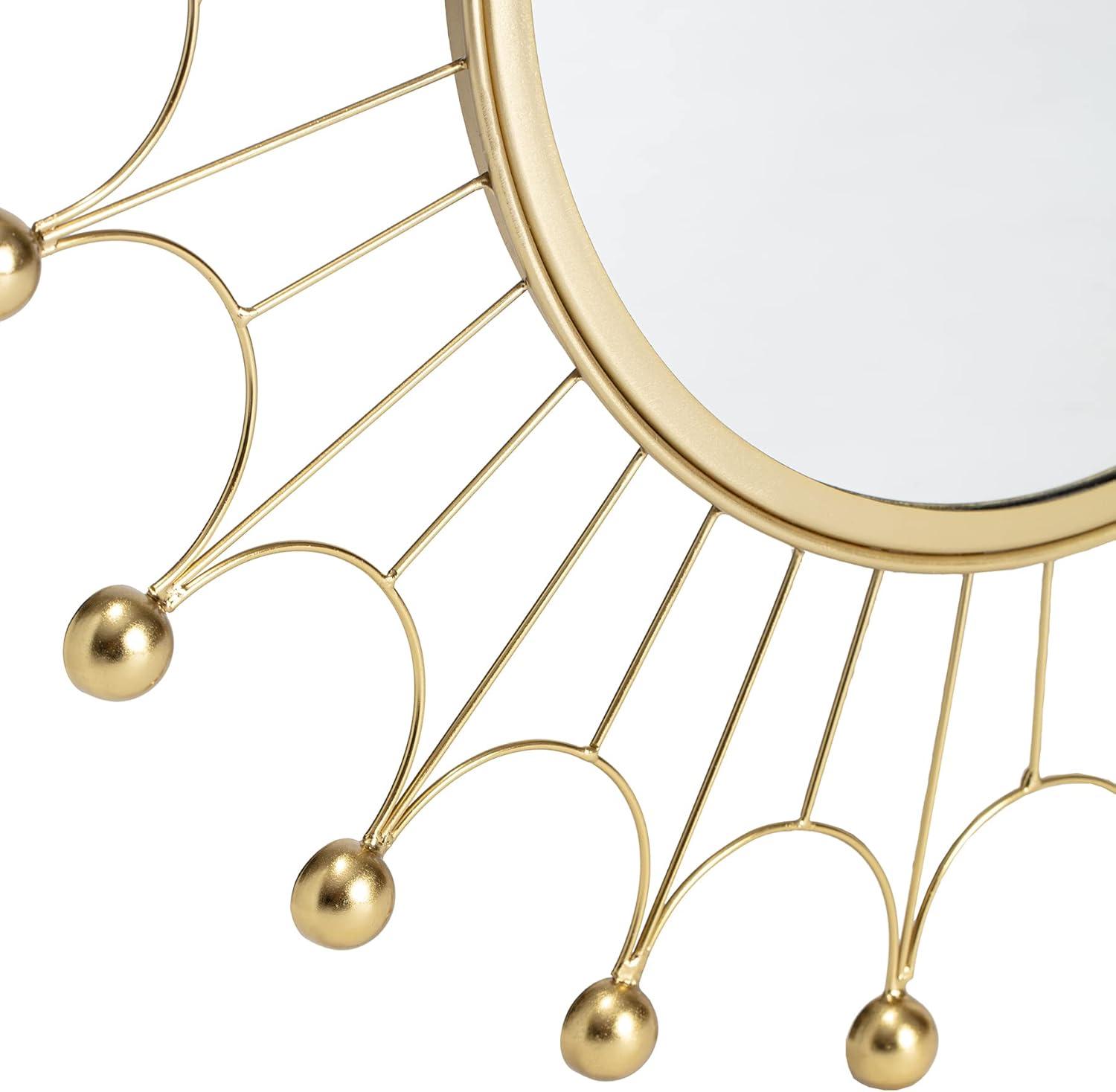 Habitat Evander Gold Bulb Wall Mirror