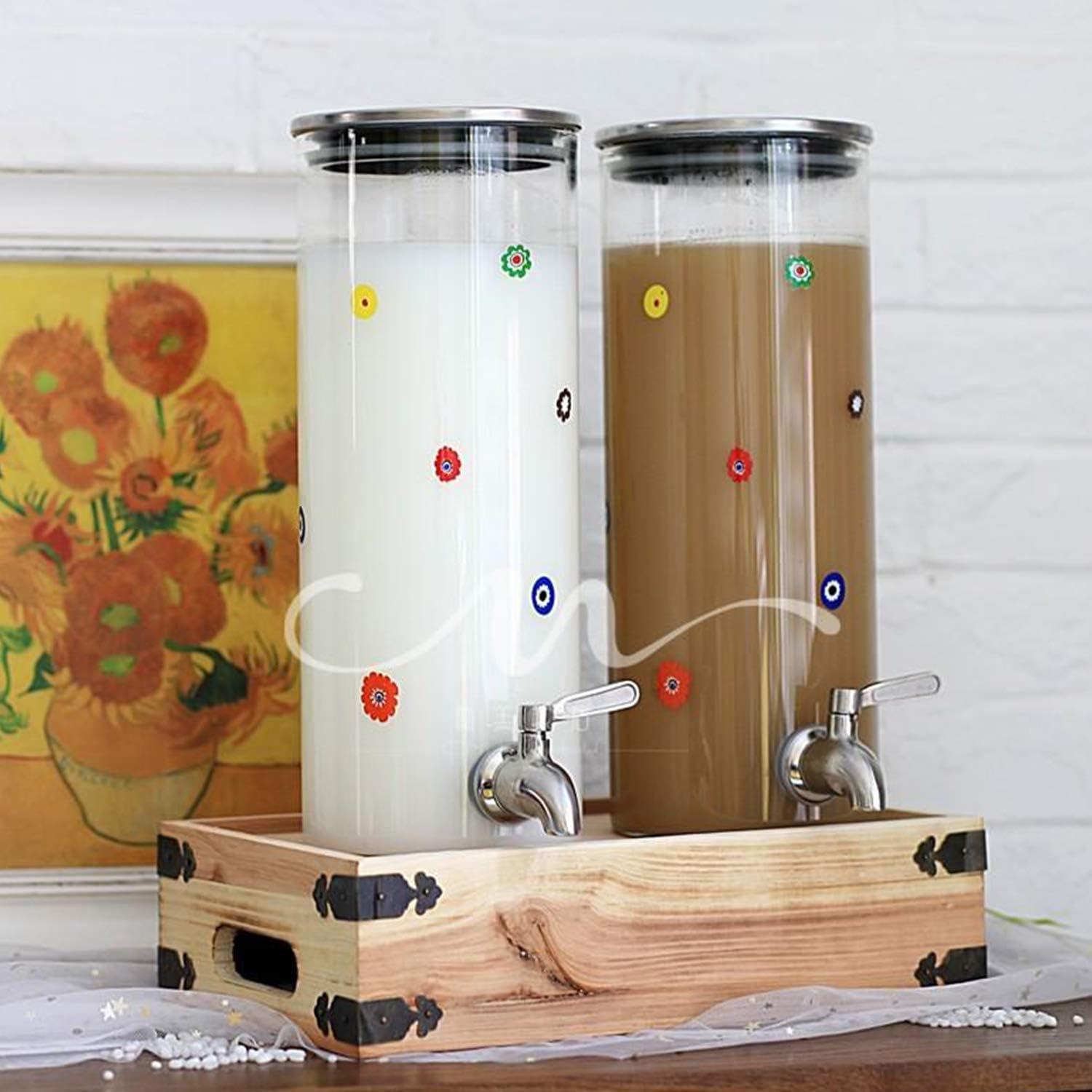 Polished Stainless Steel Beverage Dispenser Replacement Spigot Set