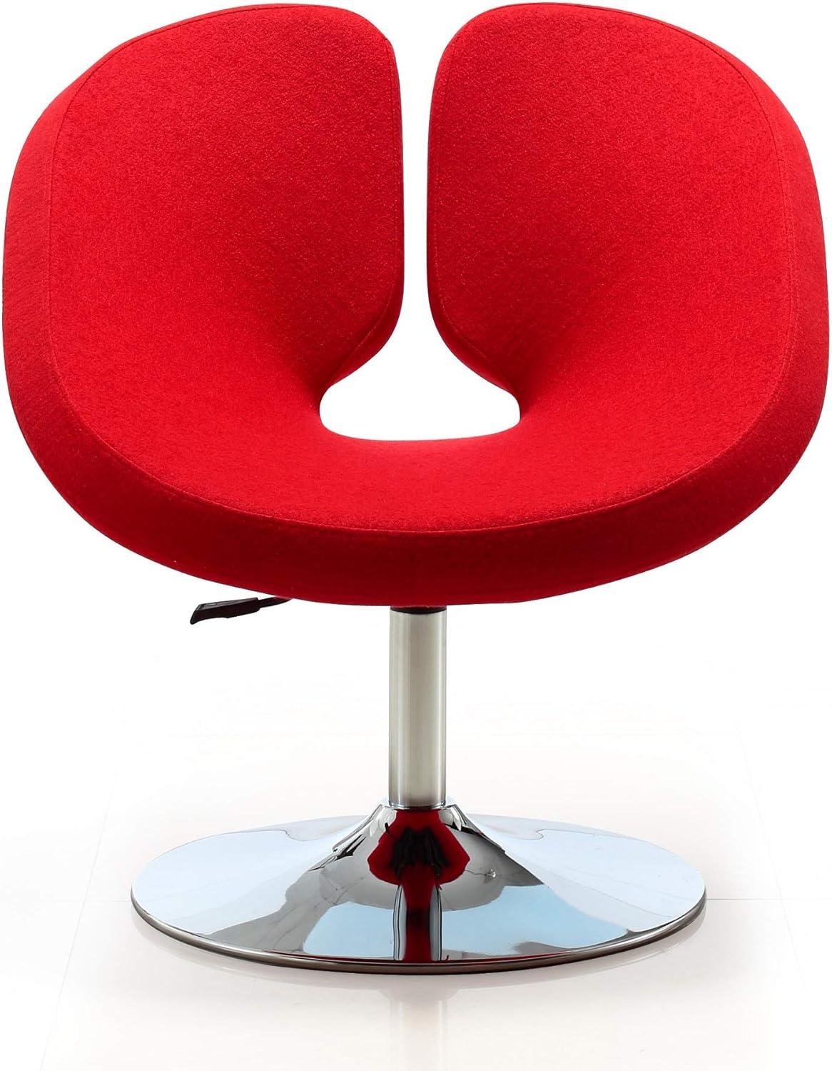 Mori Upholstered Swivel Barrel Chair