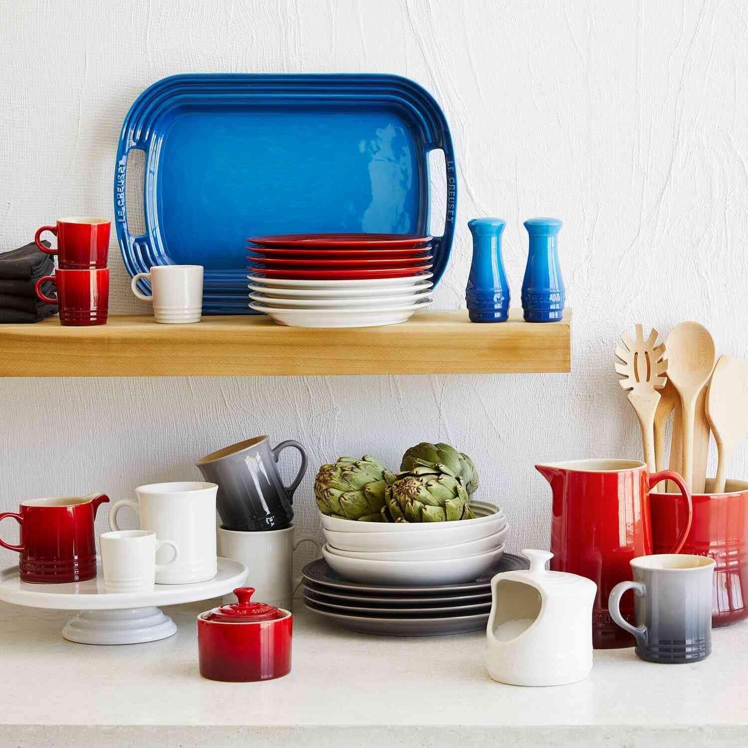 Le Creuset ® 14-oz. Oyster Grey Mugs, Set of 4