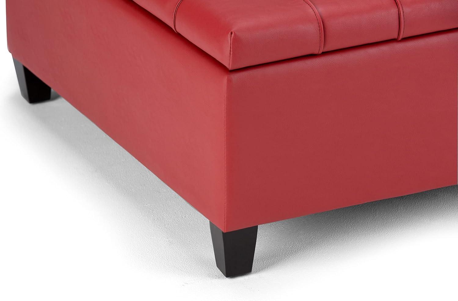 Harrison Faux Leather Ottoman