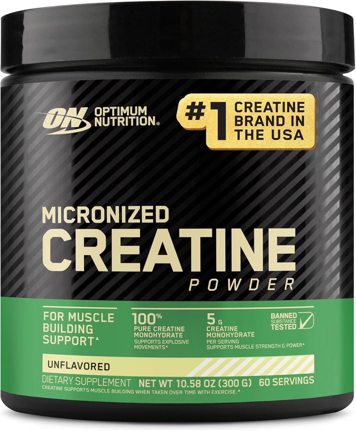 Optimum Nutrition Creatine Sports Nutrition Supplement Powder - 300g: Energy, Dieting, Powder Form