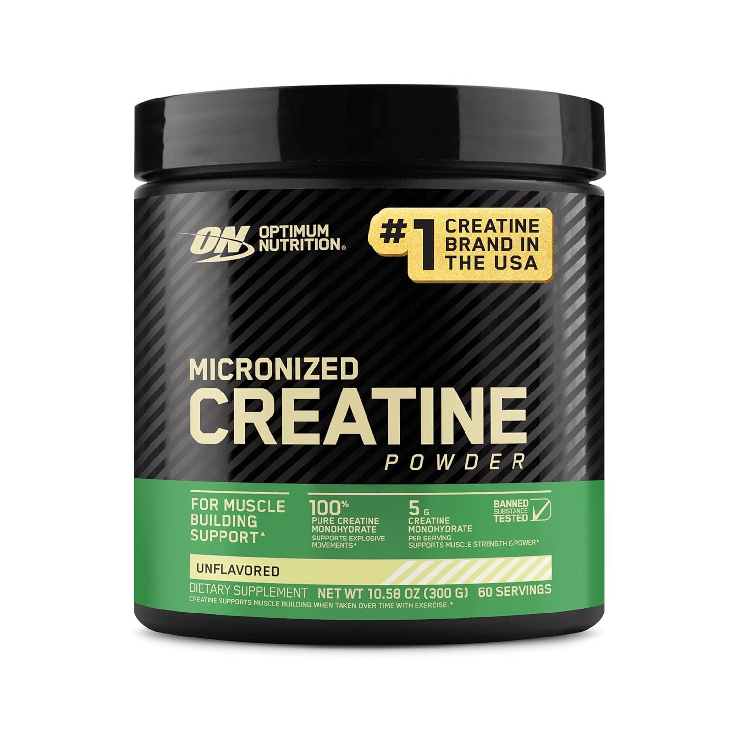 Optimum Nutrition Creatine Sports Nutrition Supplement Powder - 300g: Energy, Dieting, Powder Form