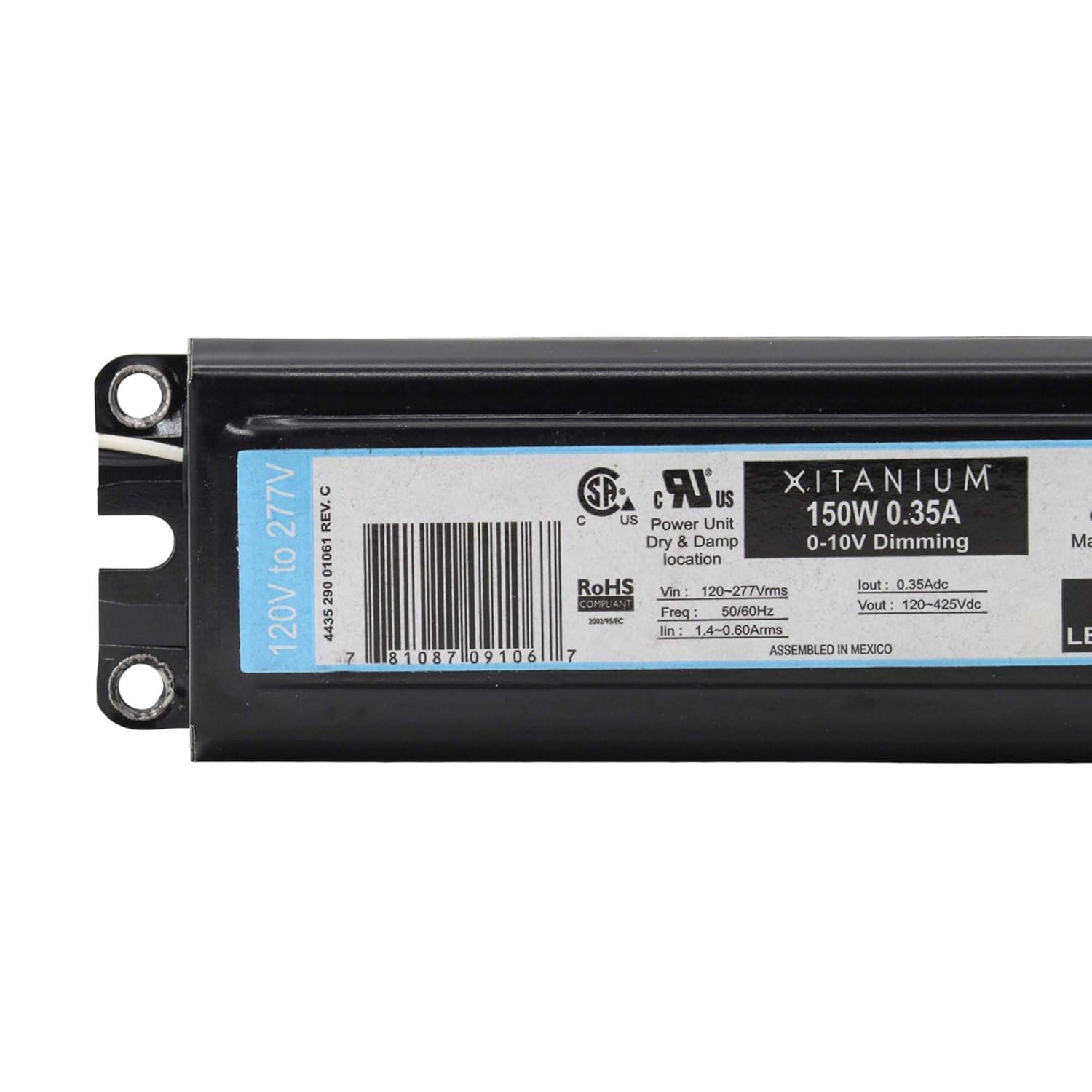 Advance LED-INTA-0350C-425-DO LED Driver, 0-10V Dimming, 120-277V:In, 150W, 120-425Vdc