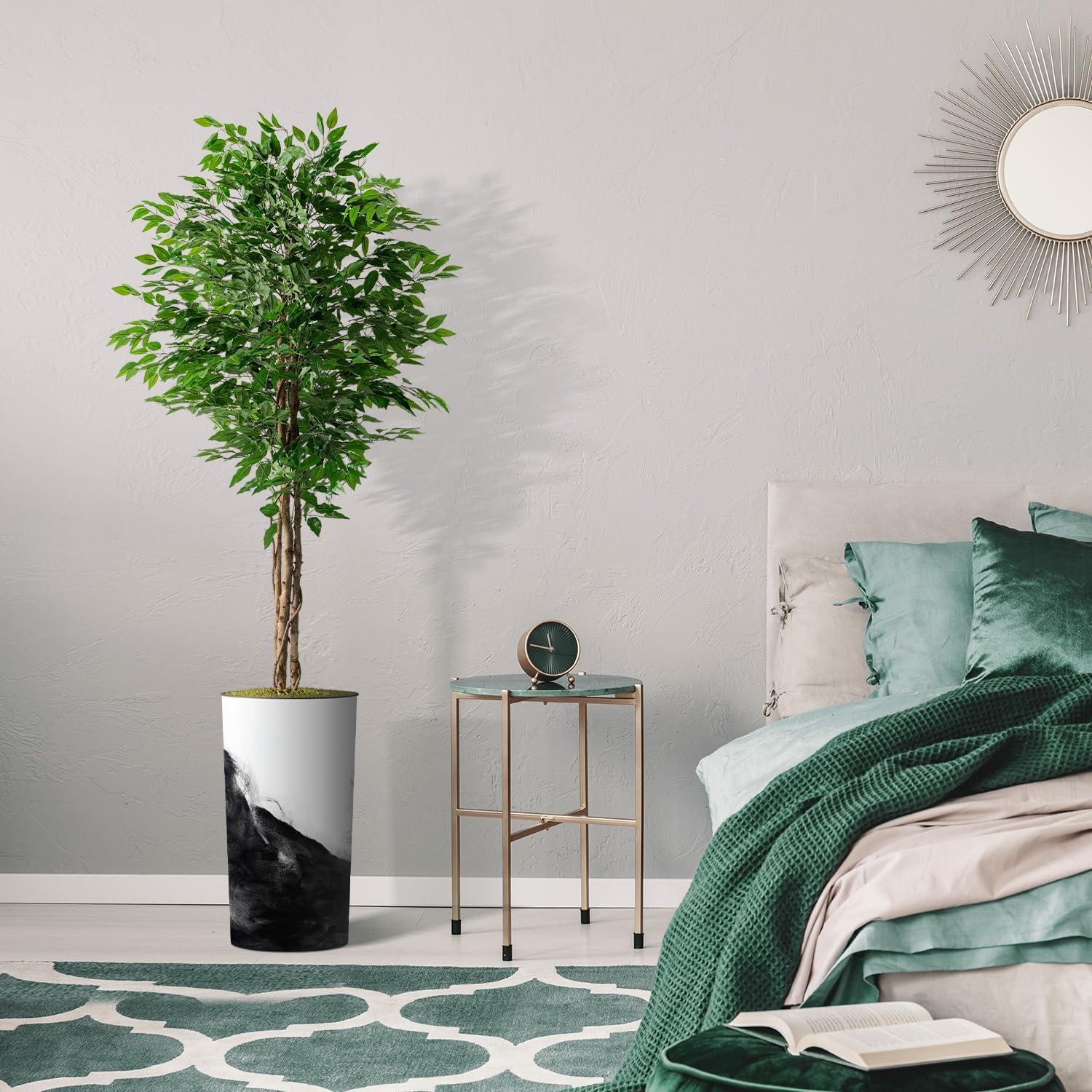 SIGNLEADER Artificial Plant In Planter, Fake Areca Tropical Palm Plant Home Decoration (Plant Pot Plus Plant)