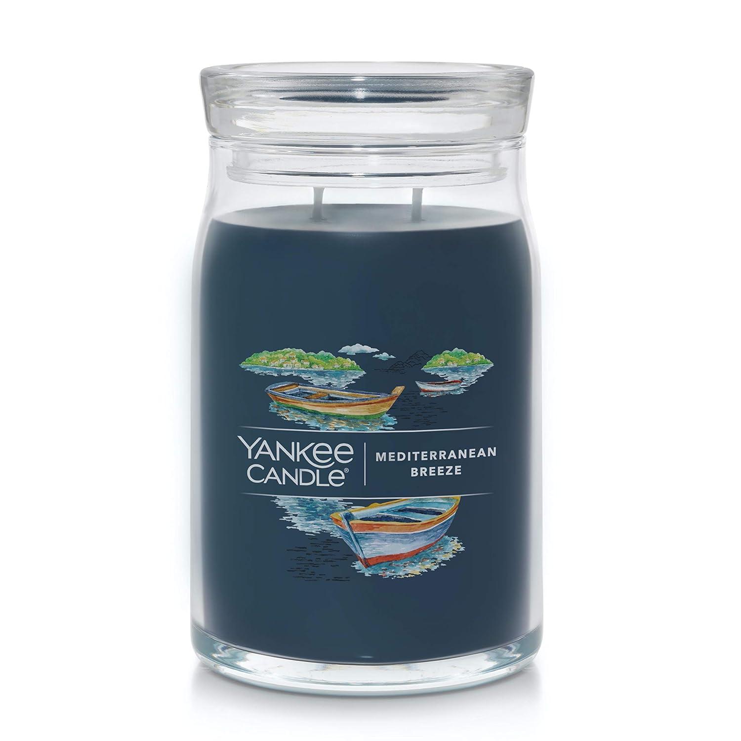 Mediterranean Breeze Blue Soy Tumbler Candle with Tin Lid