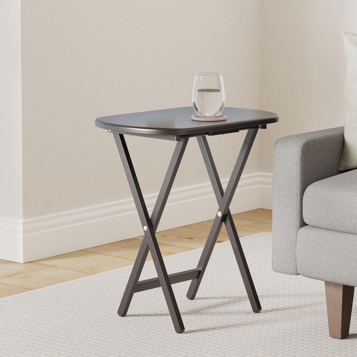 2pc Cade Oversize Oblong Snack Table Coffee - Winsome: No Assembly, Wood Frame, 25lb Capacity