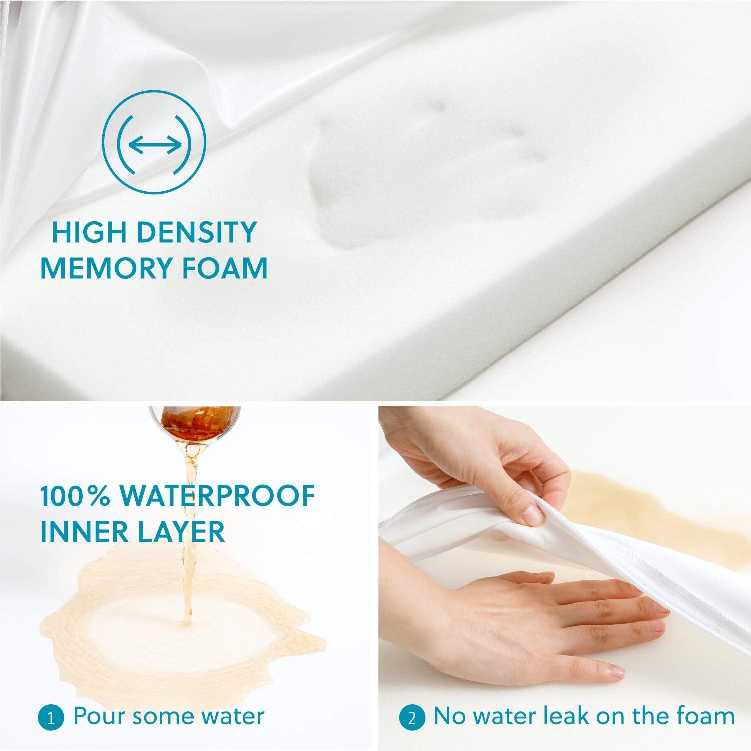 Bedsure Orthopedic Dog Bed for Extra Large Dogs and Crate - Thick Memory Foam Pet Mattress with Removable Washable Cover and Egg Crate Foam, Suitable for Pet Up to 100 lbs, XL 41x29x4 Inches, Grey