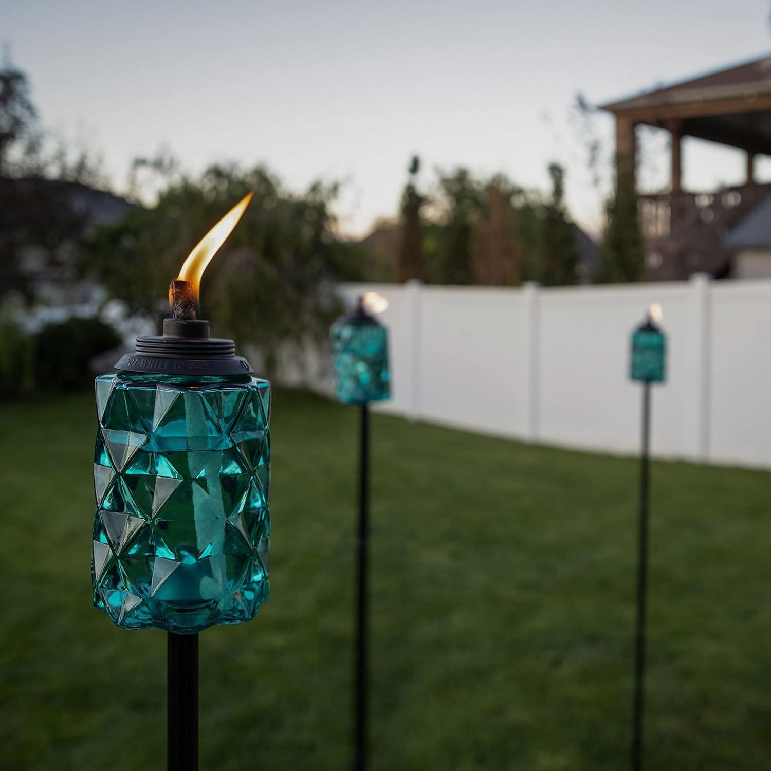 TIKI Brand TIKI® Brand Easy Install 65 Inch TIKI Torch Topaz Blue (Set of 2)