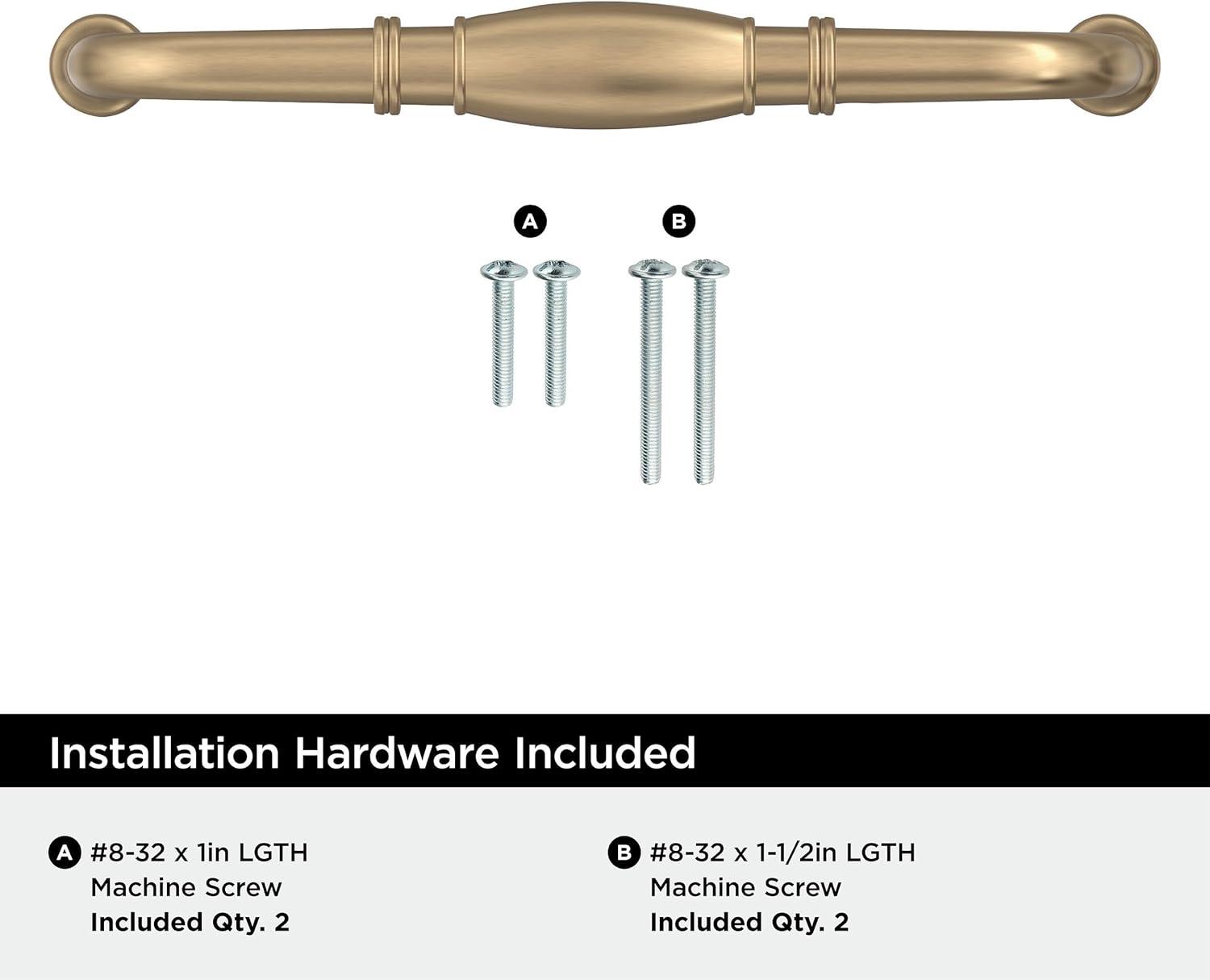 Granby 6-5/16 inch (160mm) Center-to-Center Champagne Bronze Cabinet Pull