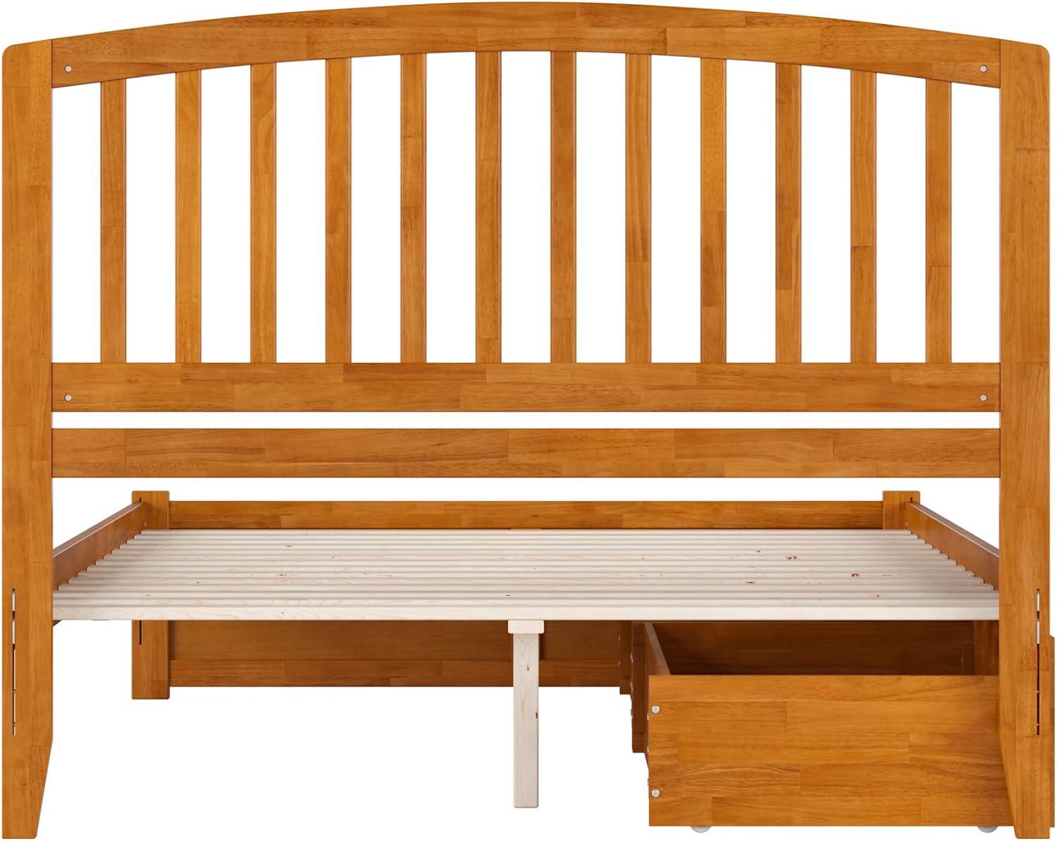 Solid Wood Platform Storage Bed