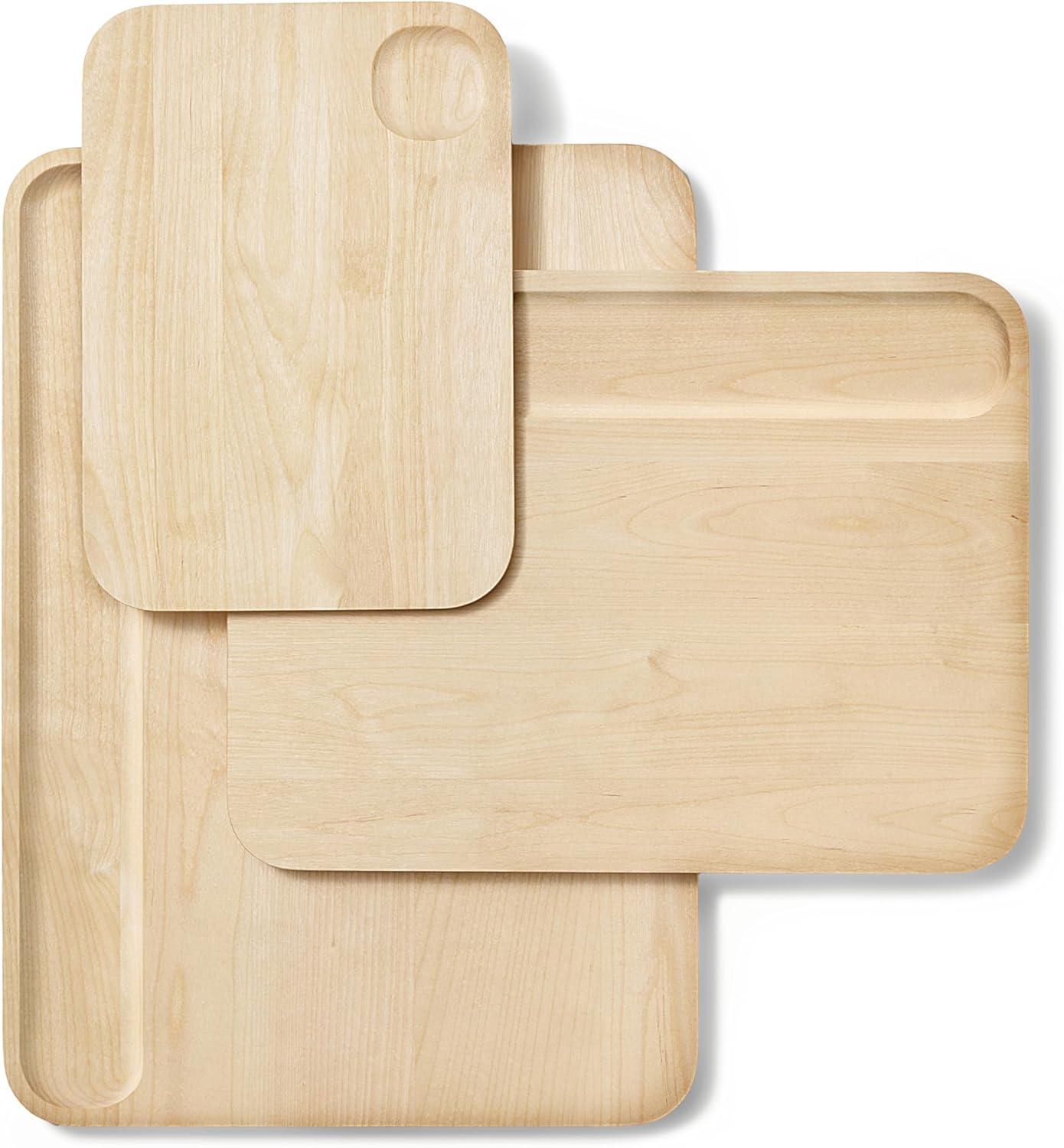 Caraway Birch Wood 4-Piece Cutting Board Set