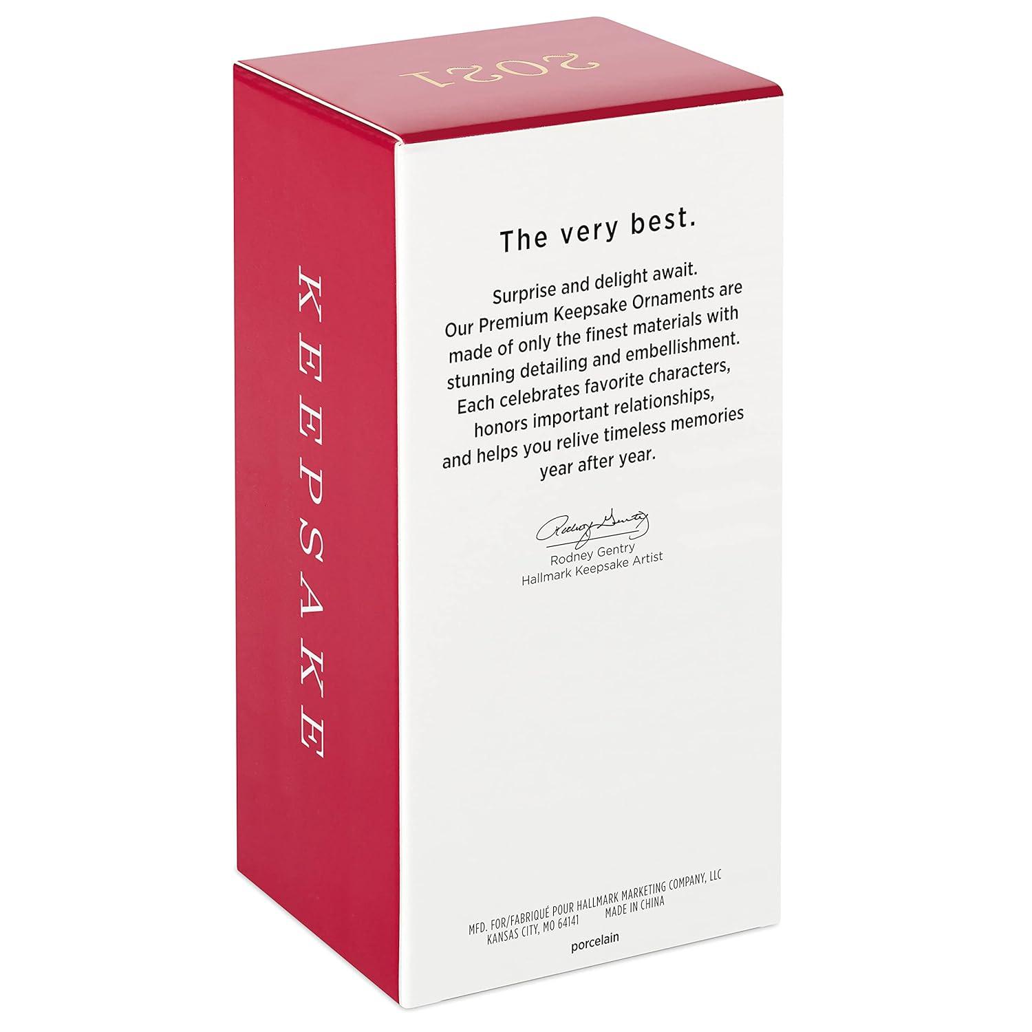 Hallmark Keepsake Christmas Ornament Year Dated 2021, A Christmas Story The Leg Lamp, Porcelain