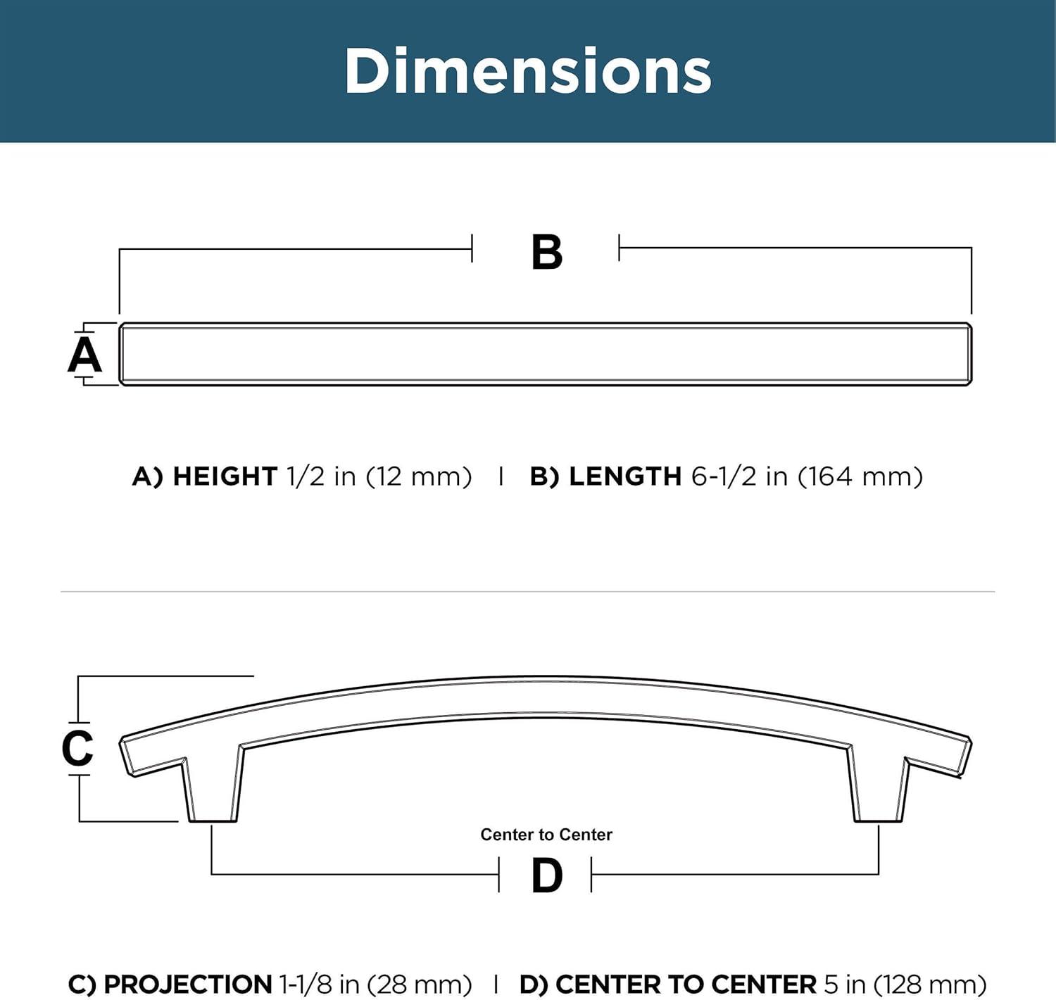 Franklin Brass Pierce 5 1/16" Center Bar Pull Multipack (Set of 10)