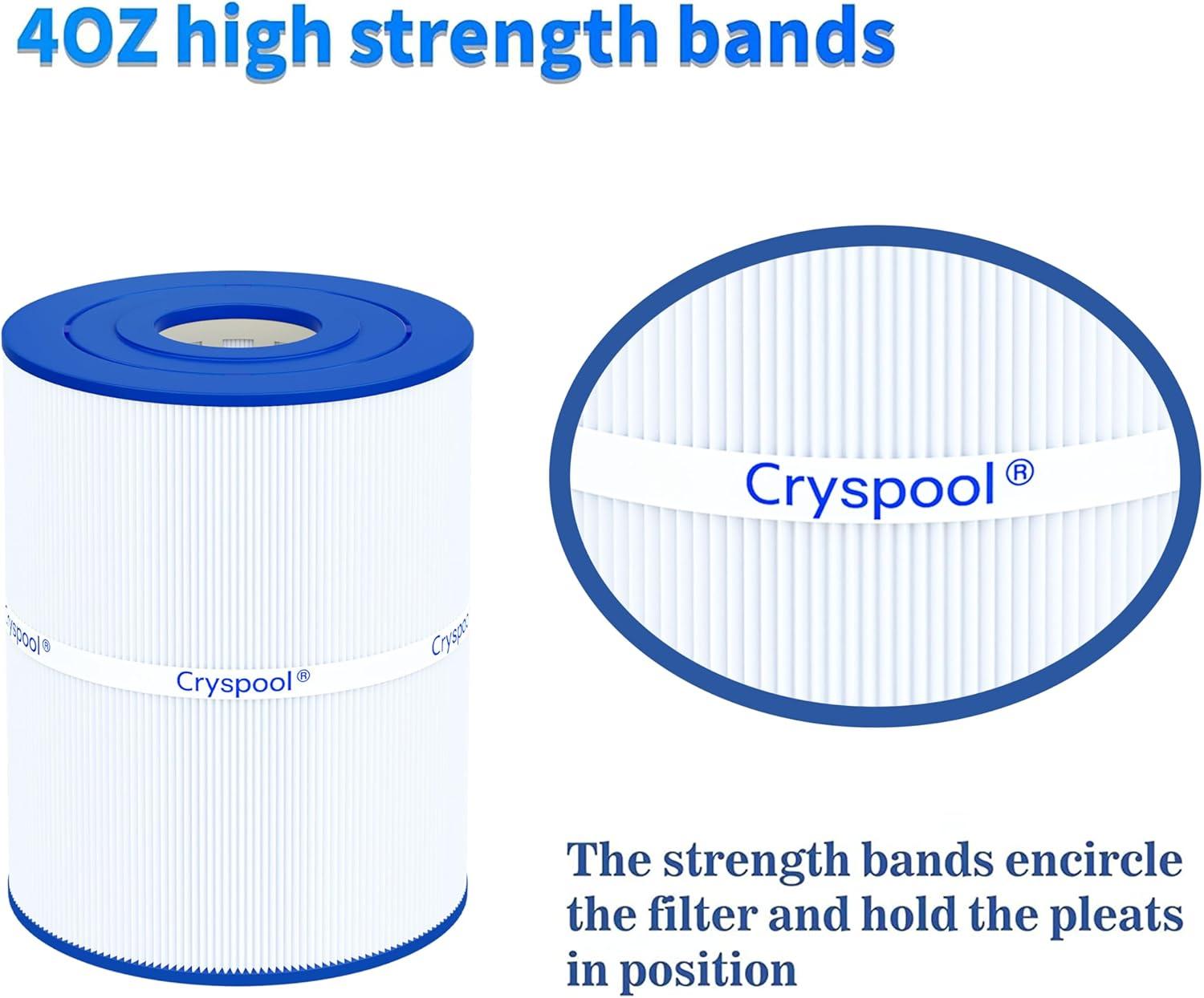 Cryspool pwk65 Compatible with Watkins 31114, Hot Spot spa Filter,Unicel C-8465, Filbur FC-3960, 71827, 71828, Watkins 65 sq.ft hot tub Filter, 1 Pack