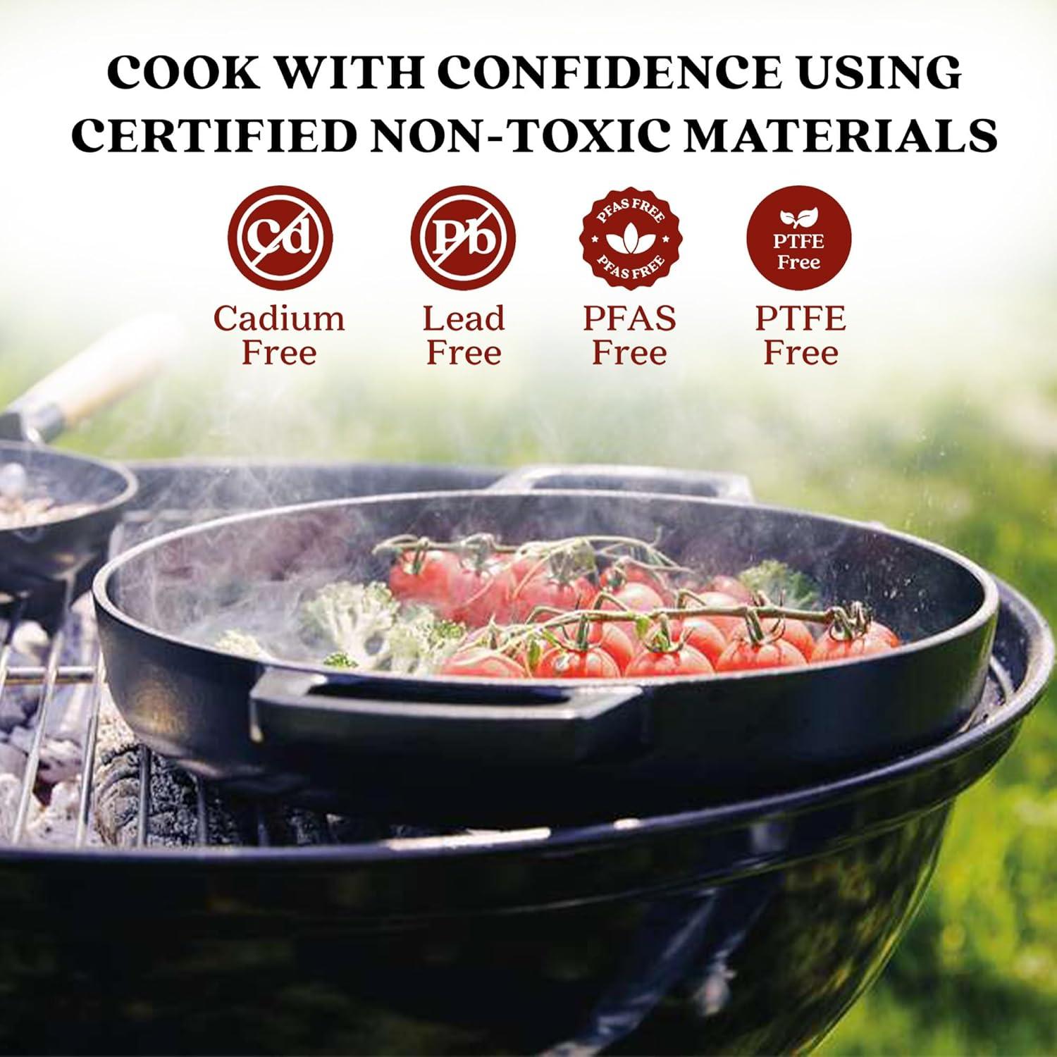 Alva Alva Nori 11" Premium Enameled Cast Iron Grill Pan