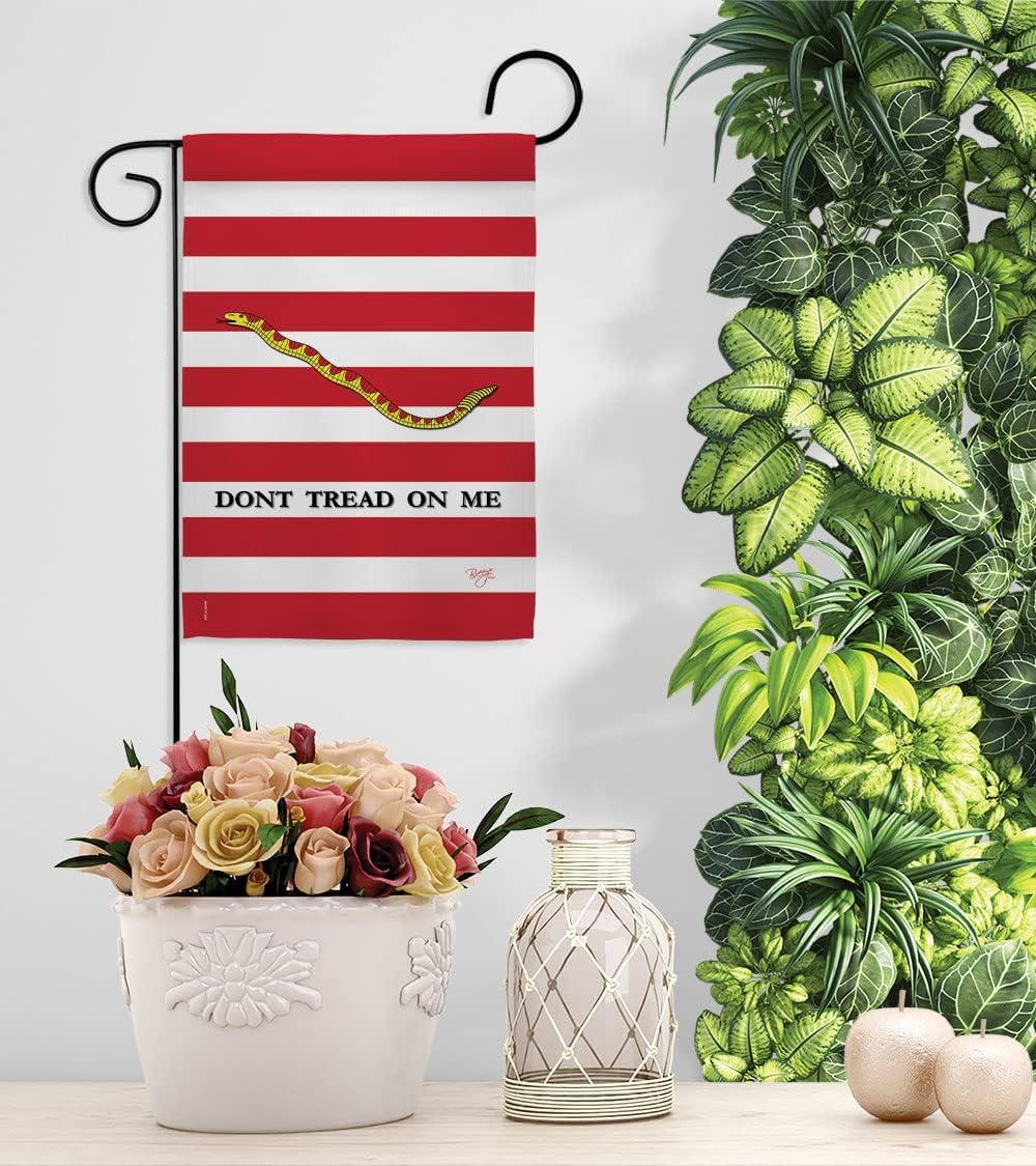 Breeze Decor Double Sided 18.5'' H x 13'' W Burlap Flag Set