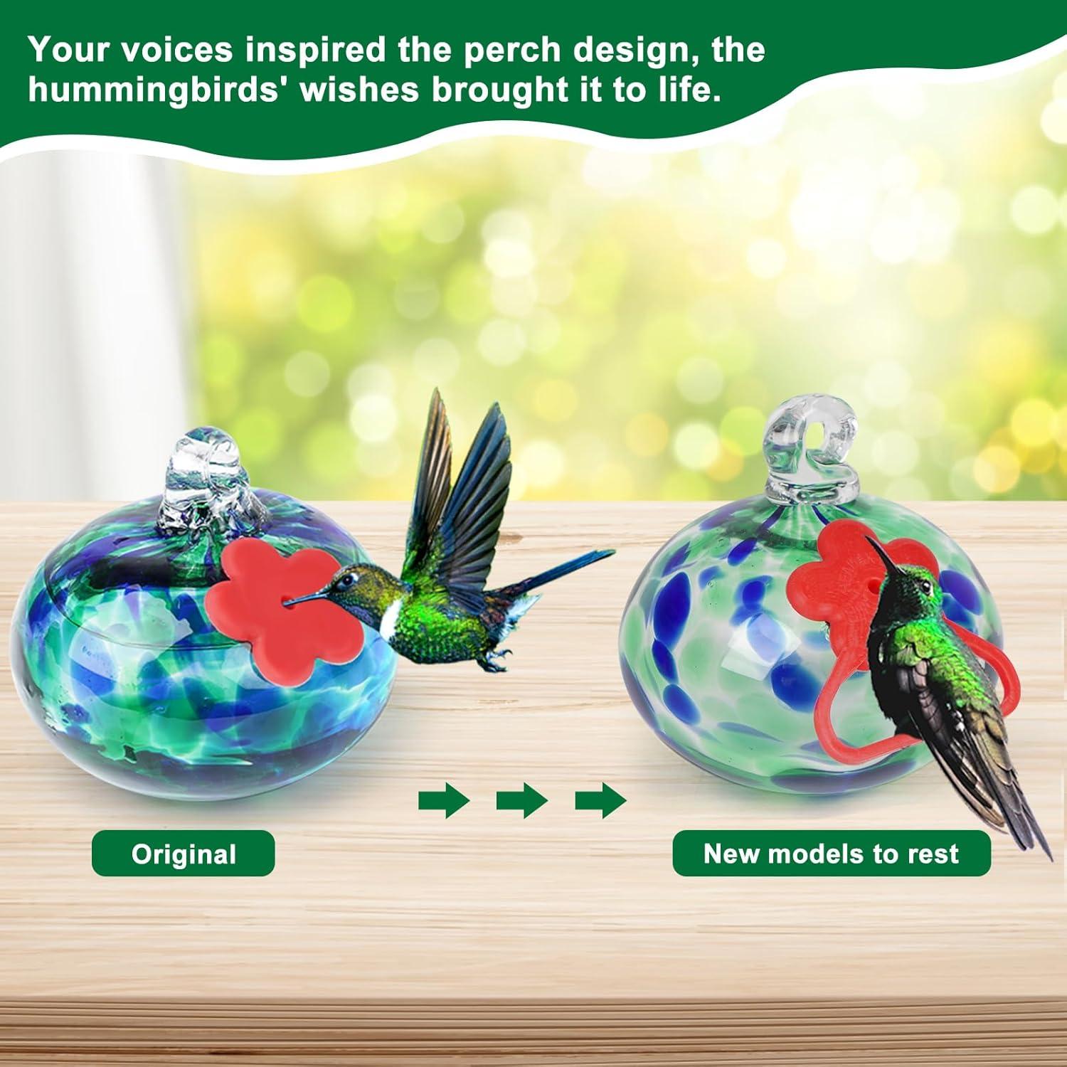 2025 New Charming Wind Chimes Hummingbird feeders,Window Bird feeders for Viewing,Bird feeders for Outdoors Hanging ant and bee Proof