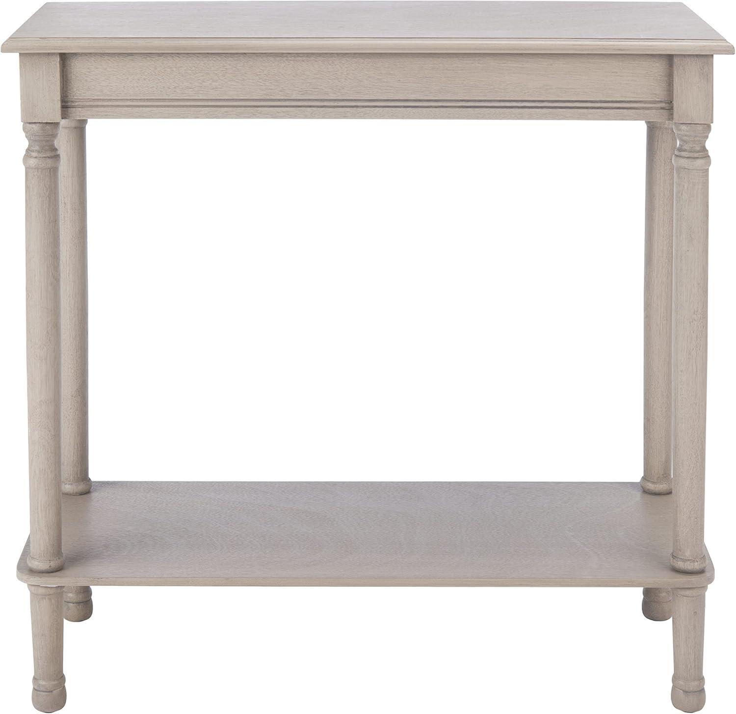 SAFAVIEH Tin.sley Amish Rectangular Console Table, Greige (28 in. W x 11.8 in. D x 28 in. H)