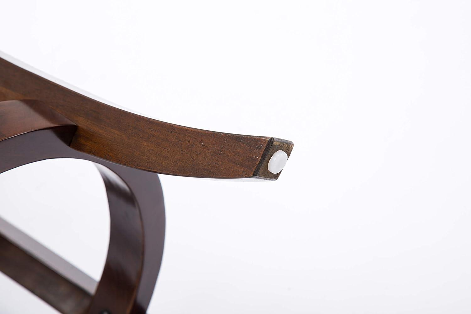 24" Augusta Swivel Counter Height Barstool Hardwood Cappuccino - Boraam: Round Seat, Footrest