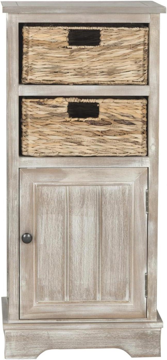 Connery Cabinet - AMH5742 - White Washed - Safavieh Couture