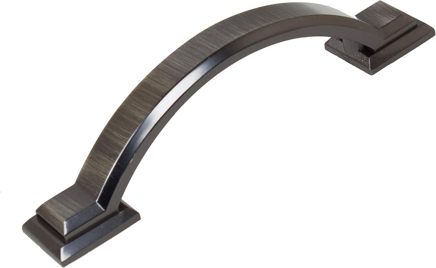 Brushed Pewter 6" Arched Square Cabinet Pull