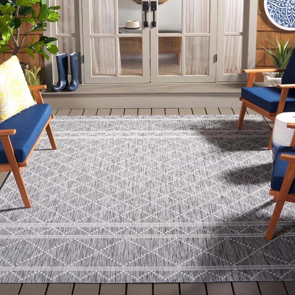 Courtyard Performance Geometric Rug