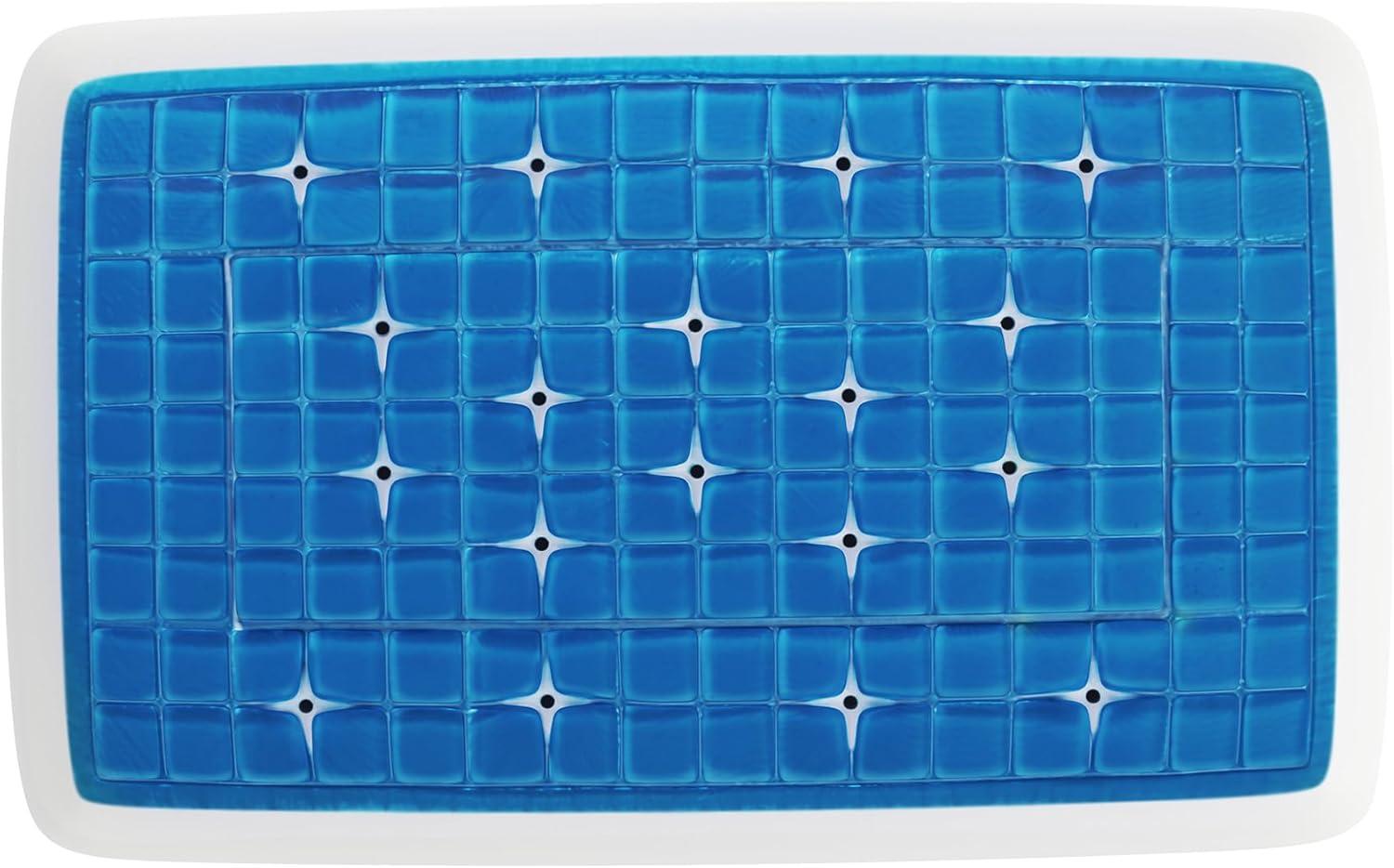 Technogel Deluxe Cooling Gel Pillow – Neck & Shoulder Pain Relief, Odorless Memory Foam, Cool Sleep for Stomach & Back Sleepers, Standard Shape with Washable Cooling Cover (Medium)